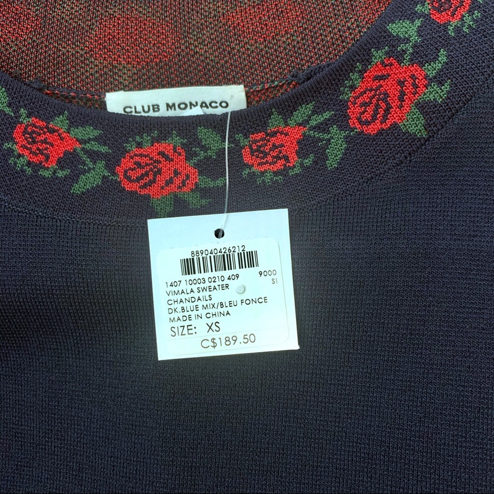 ✨NWT✨Club Monaco Vimala Jacquard Sweater - Picture 8 of 9